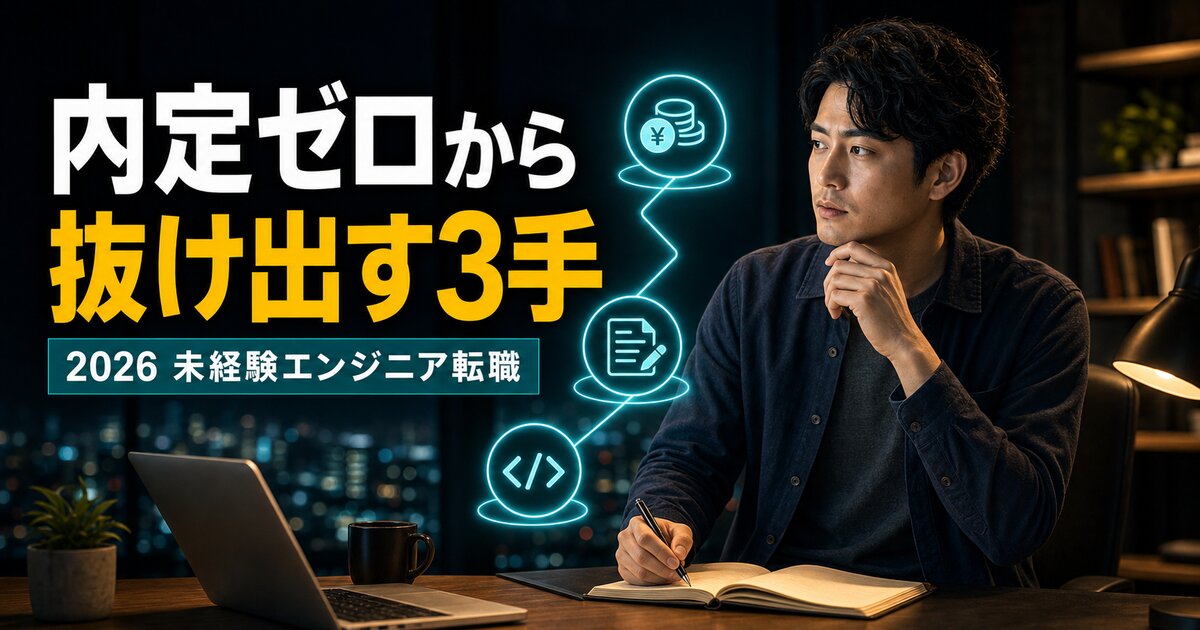 未経験エンジニアで内定が出ない時の対策3ステップ｜不採用理由診断付き