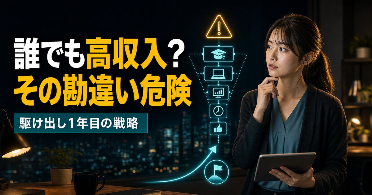 駆け出しエンジニアの勘違いTop5｜「誰でも高収入」の罠と1年目の正しい戦略