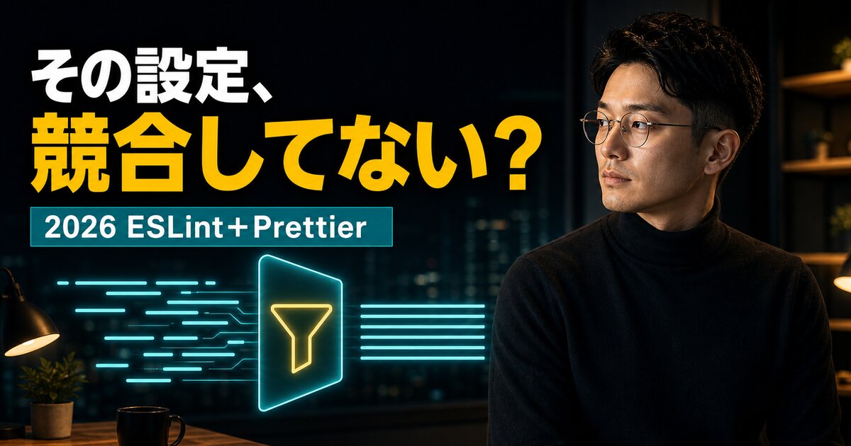 Next.js ESLint・Prettier設定 完全ガイド【2026】