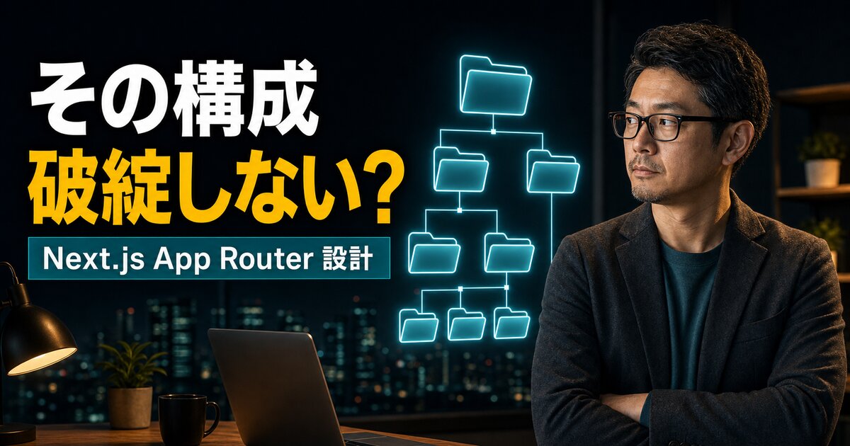 私が実務で採用しているNext.jsのディレクトリ設計を公開します